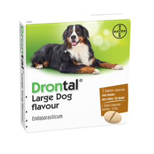 Drontal large dog XL  flavour  2 tabletten